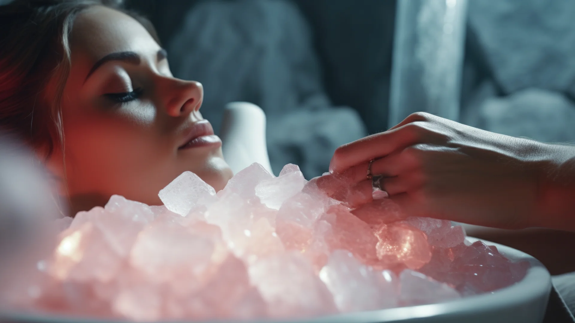 Salt Room | Haloterapia Martin | Soľná jaskyňa | Mladá žena na inhalačnej terapii